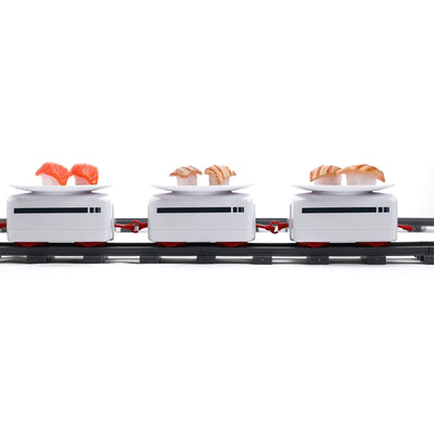 Electric Rotary Sushi Train Toy Track Role Playing Conveyor Set - Battery Operated_3