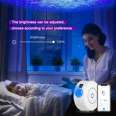 Smart WIFI Bluetooth Projector LED Night Light Star Projector for Kids