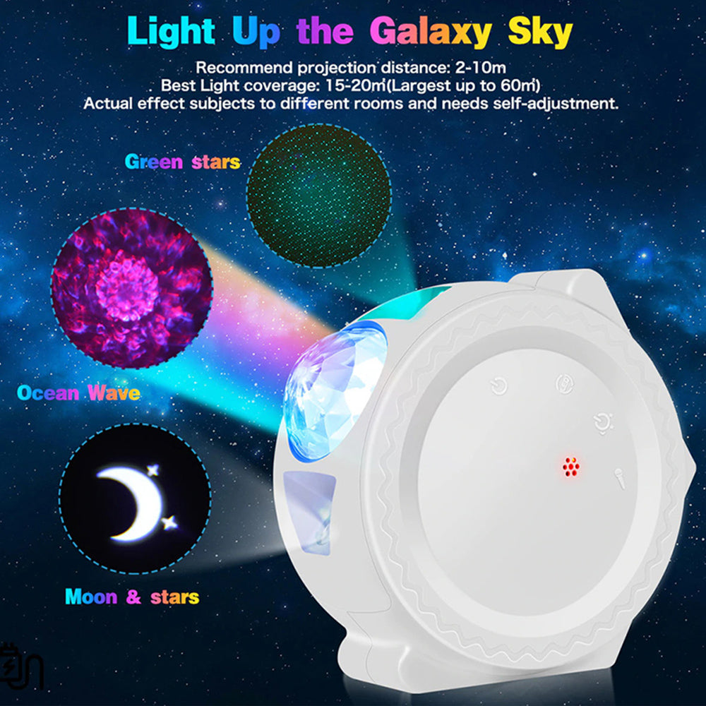 LED Night Light Wi-Fi Enabled Star Projector with Nebula Cloud -USB Powered