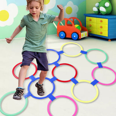 Outdoor Interactive Toy Hopscotch Jumping Ring for Kids_11
