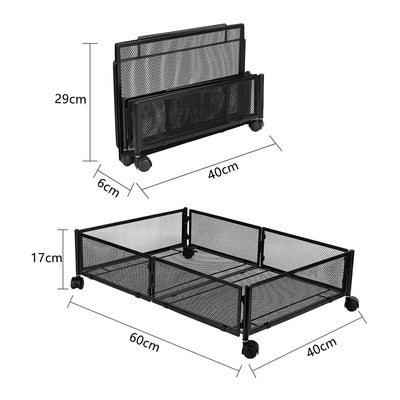 STORFEX Under-the-Bed Storage Organizer with Wheels_3