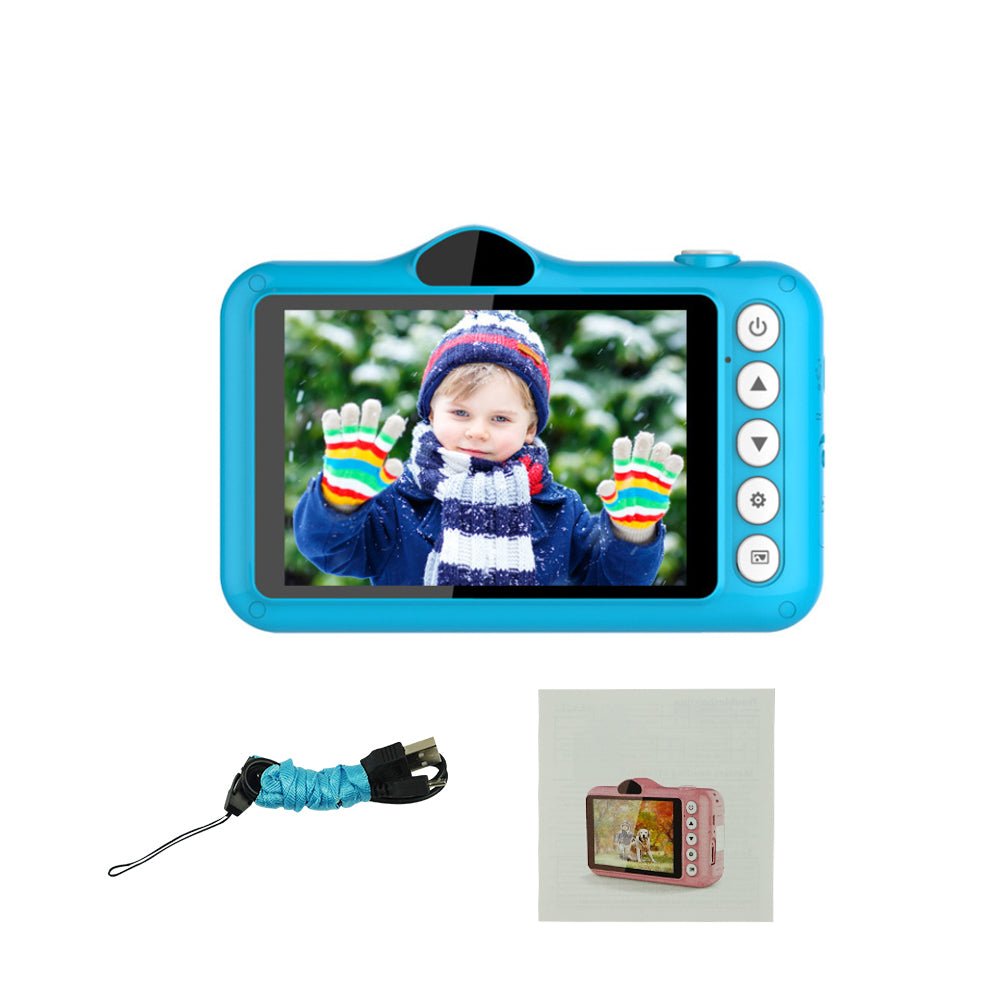 3.5 Inch Mini Cute Digital Camera for Kids 12MP Photo Video Camera- USB Charging - Kiddie Cutie