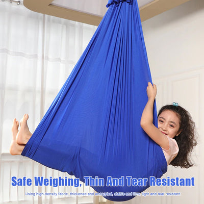 Kids Therapy Swing Yoga Cuddle Sensory Hanging Elastic Hammock - Kiddie Cutie Store