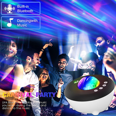 Galaxy Projector Night Light-White Noise -Bluetooth Speaker