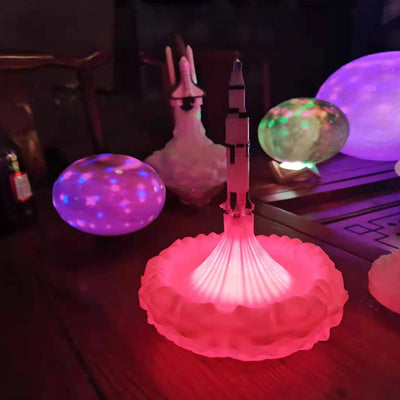 3D Printed Various Colours LED Rocket Kid's Room Night Lamp- USB Powered