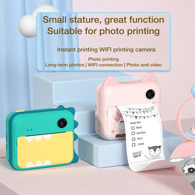 USB Rechargeable  Instant Thermal Print Toy Camera for Children