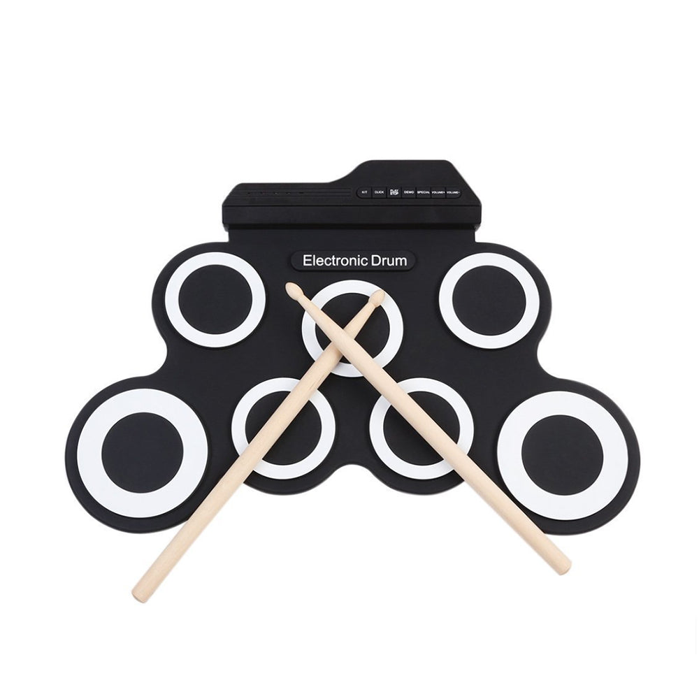 Electronic Drum Kit Musical Roll-up Drum Set for Kids_2