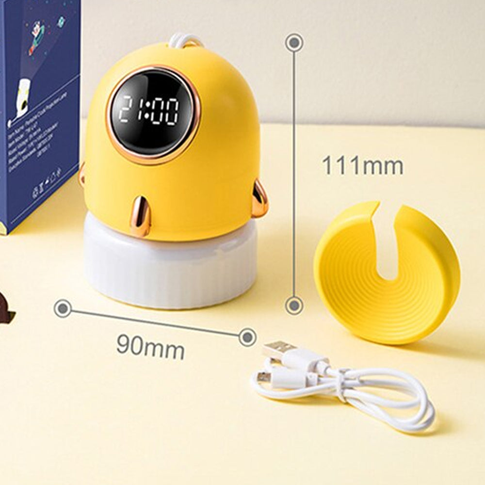 USB Rechargeable Children’s Room Night Light and Clock_2