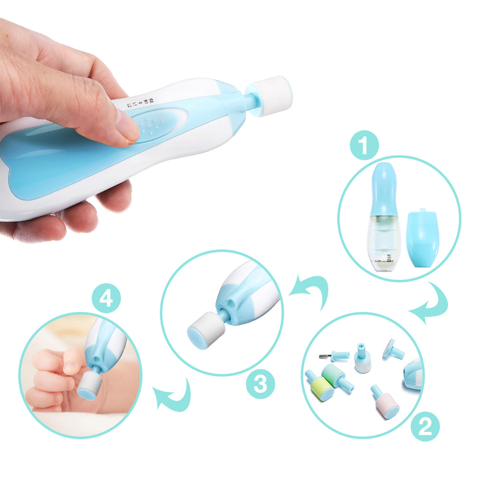 Battery Operated Electric Baby Nail File and Trimmer_1