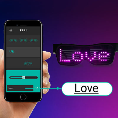 USB Rechargeable App Control Bluetooth LED Party Glasses_13