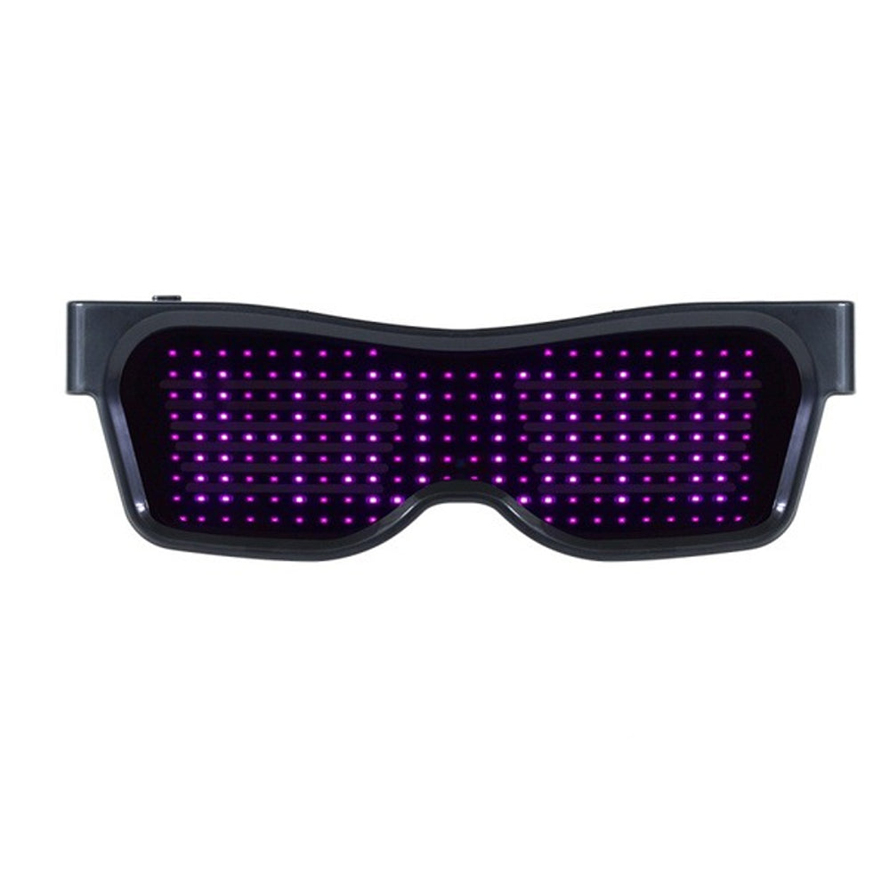 USB Rechargeable App Control Bluetooth LED Party Glasses_5