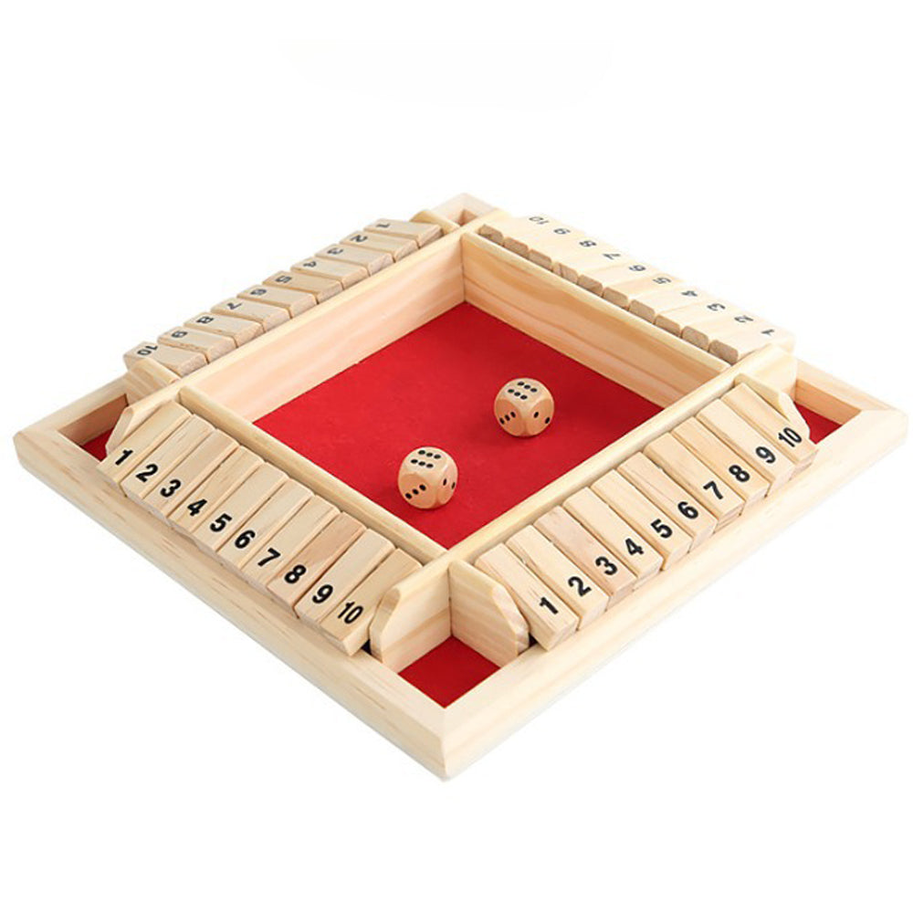 Shut The Box Wooden Dice Game Board for Kids & Adults_1