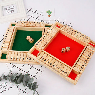 Shut The Box Wooden Dice Game Board for Kids & Adults_11