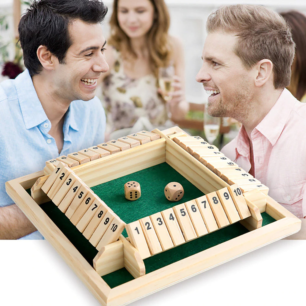 Shut The Box Wooden Dice Game Board for Kids & Adults_12