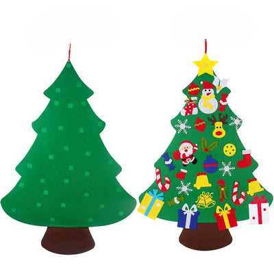 DIY Felt Christmas Tree Set for Kids, Wall Hanging Christmas Tree Decoration_4