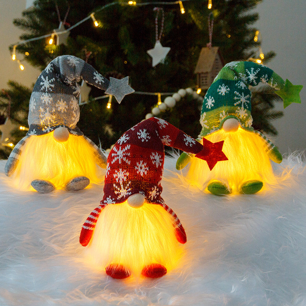 Lighted Christmas Gnome Santa Tabletop Christmas Decoration-Battery Operated_9