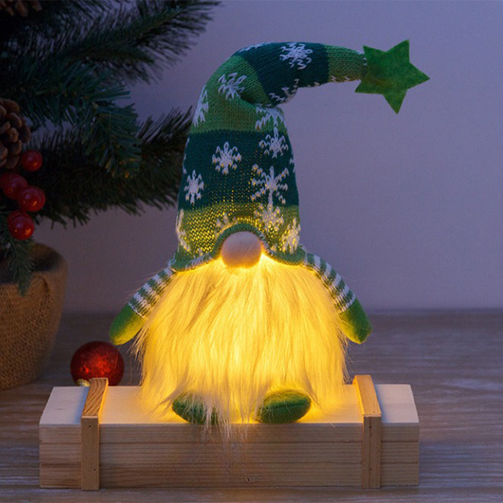 Lighted Christmas Gnome Santa Tabletop Christmas Decoration-Battery Operated_11