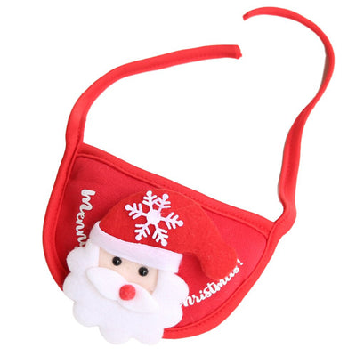 Holiday Christmas Scarf Bibs and Hat Pet Dress Up Costume_1