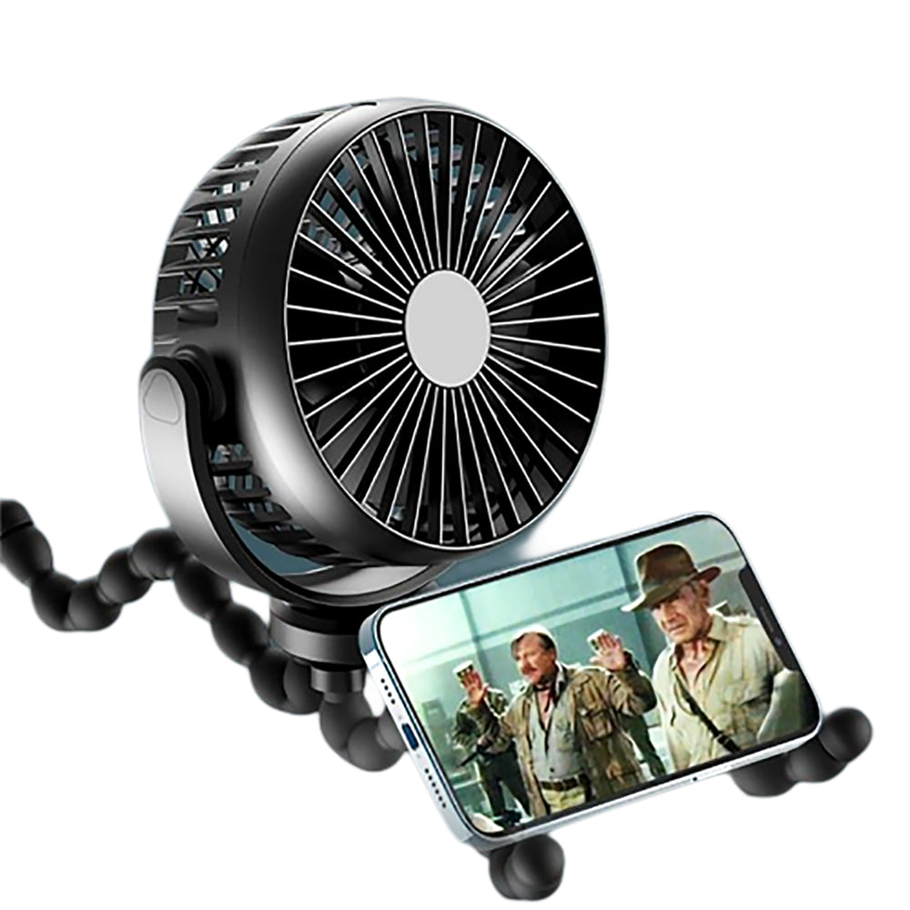 Portable Handheld Mini Stroller Fan with Flexible Tripod - USB Rechargeable_8