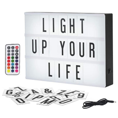 Cinema Lightbox Color Changing Light Up Massage Board with 90 Letters & Symbols - USB Rechargeable_6