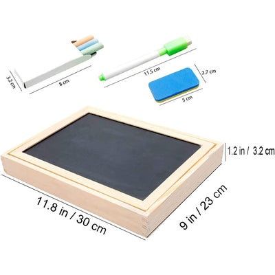 Wooden Educational Magnetic Double Sided Drawing Board For Kids Puzzle Toy_13