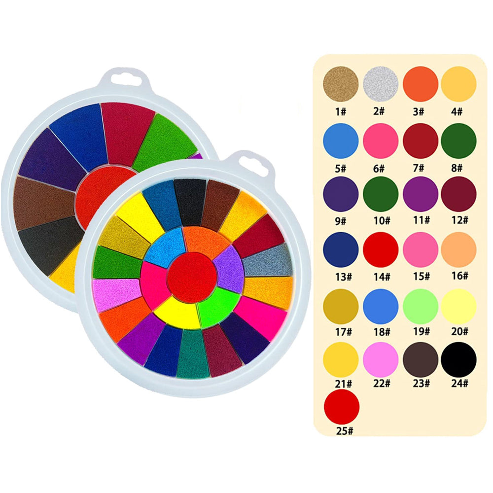 Creative Handmade Colorful Ink Stamp Pad DIY Finger Painting_5