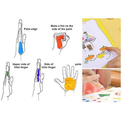 Creative Handmade Colorful Ink Stamp Pad DIY Finger Painting_6