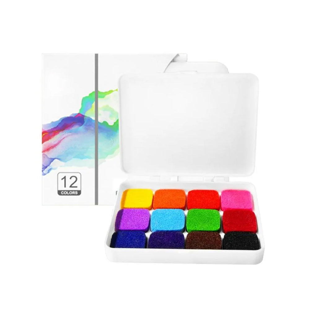 Creative Handmade Colorful Ink Stamp Pad DIY Finger Painting_16
