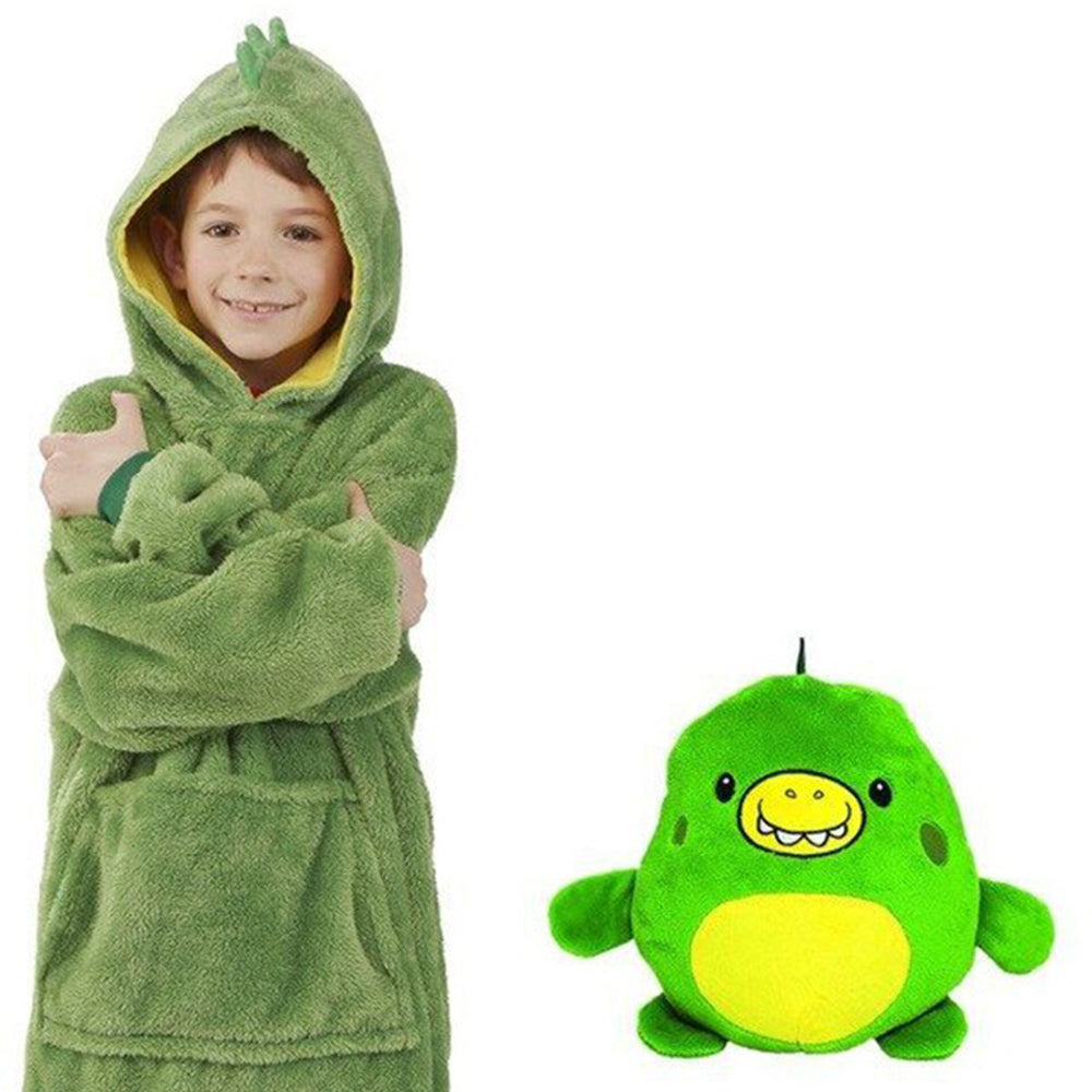 Soft Warm and Comfortable Hooded Blanket Kid’s Plush Hoodie_16