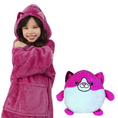 Soft Warm and Comfortable Hooded Blanket Kid’s Plush Hoodie_17
