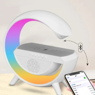 Atmosphere Light Wireless Speaker and Wireless Charger USB Powered_3