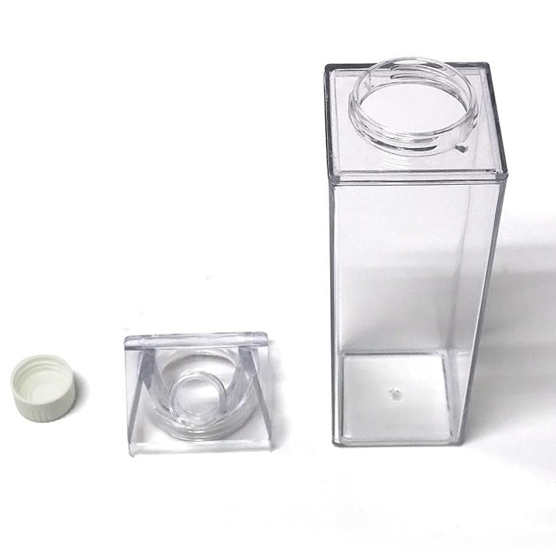 500ml Transparent Milk Carton Designed Portable Clear Beverage Bottle_4