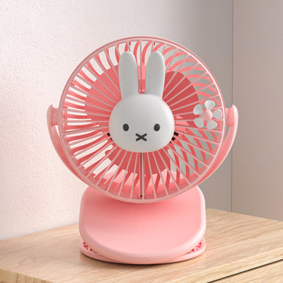 Miffy USB Clip on Ultra-quiet Fan with Light for Stroller and Bedroom