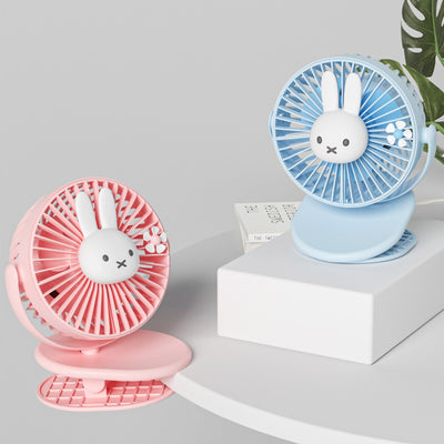 Miffy USB Clip on Ultra-quiet Fan with Light for Stroller and Bedroom