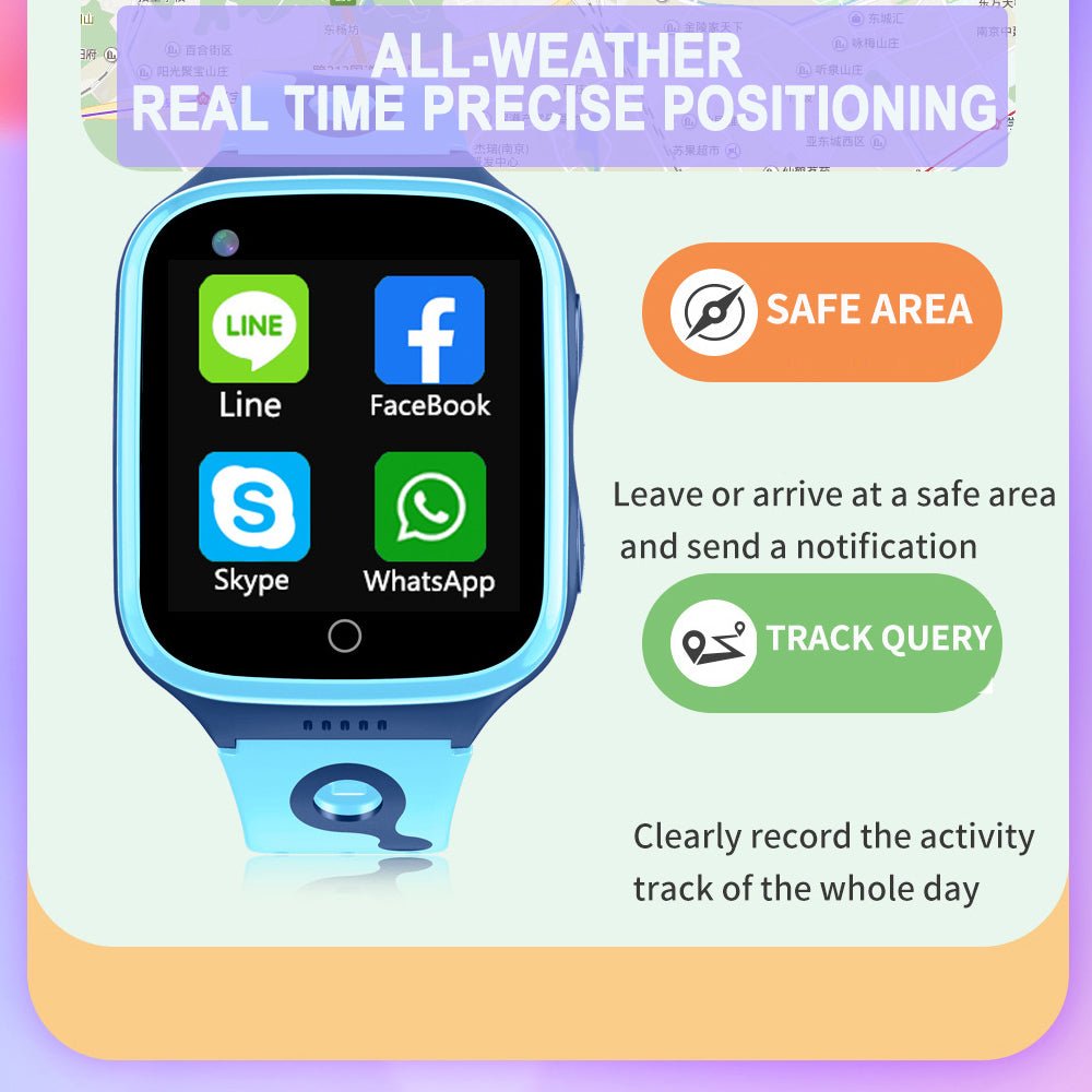 Children’s SOS Smart Positioning Smart Phone Watch- Magnetic Charging - Kiddie Cutie