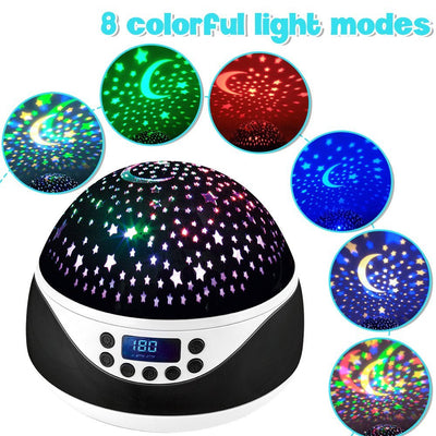 Rotating Projector Night Light with Music for Children's Bedroom - Kiddie Cutie Store